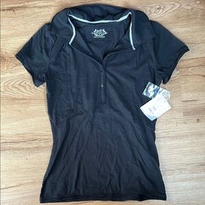 NWT Juniors Medium SO Black Polo Shirt